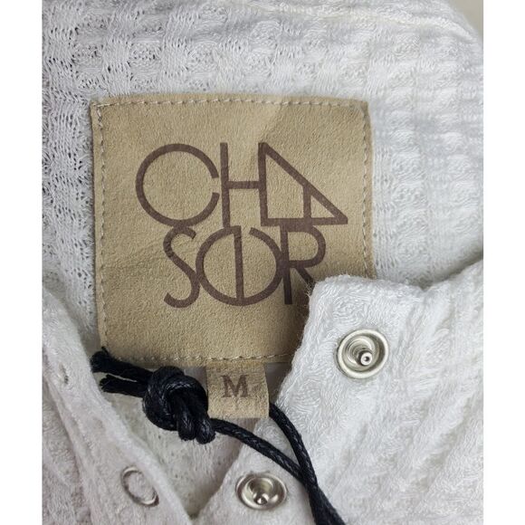 Chaser Thermal Cold Shoulder Henley in True White | REVOLVE size med - Picture 9 of 9